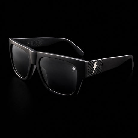 AC/DC Bolt Sunglasses - angled, AC/DC logo