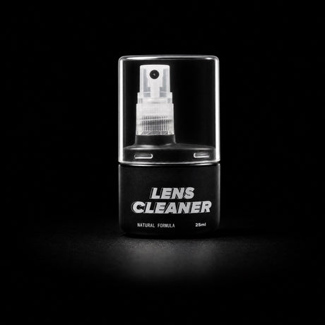 Lens Cleaner Kit - 25ml matte black natural formula lens cleaner spray bottle with clear cap