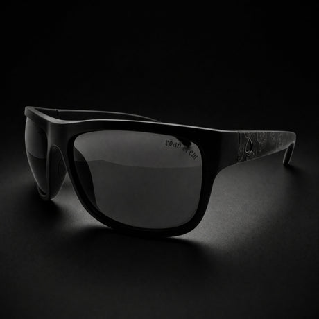 Motörhead Warpig sunglasses, smoke lens, front three-quarter view